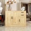 TiramisuBest Modern Wood Buffet Sideboard 43"/56" 2 Doors 2 Drawers Adjustable Shelf Entryway Dining Room Console Storage Cabinet - 2 of 4