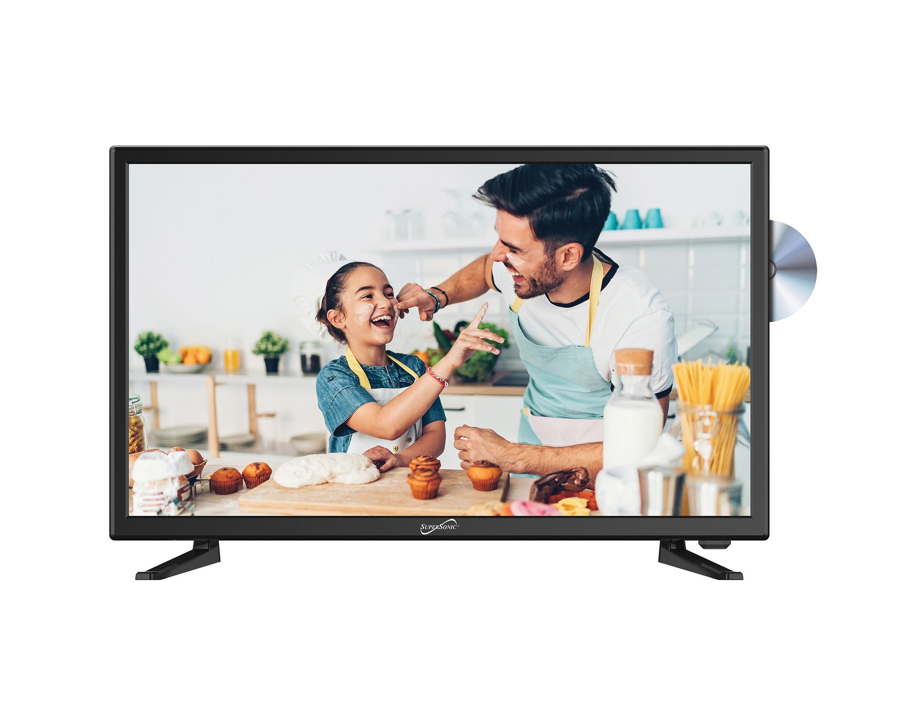 Supersonic® 24-In.-Class 1080p LED TV/DVD Combination, AC/DC Compatible with RV/Boat
