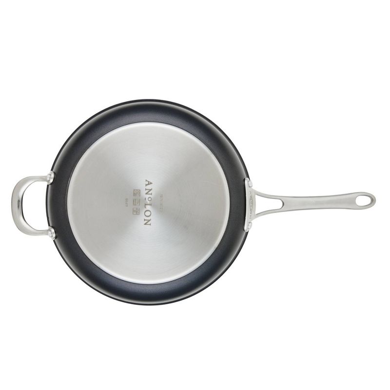Anolon X Hybrid 12&#34; Nonstick Induction Frying Pan with Helper Handle Super Dark Gray, 2 of 13