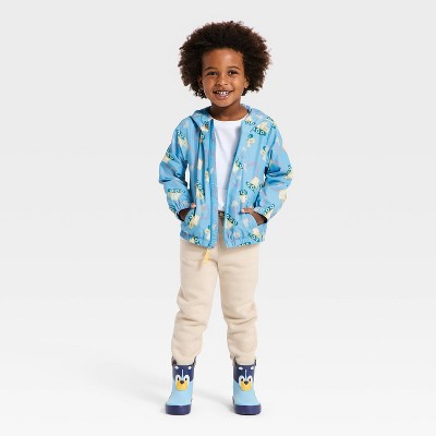 Детские куртки Cat & Jack Toddler Boys' Construction Vehicle Windbreaker Jacket - Cat & Jack™ Blue 5T — фото 2