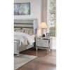NicBex Nightstand with 2 Drawers,1pc Side Table with Storage Space and Metal Handle,Modern Bedside Table for Bedroom,Living Room - 4 of 4