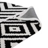 Modway Ailani Geometric 8x10 Area Rug With Diamond And Chevron Design in Black and White - 4 of 4