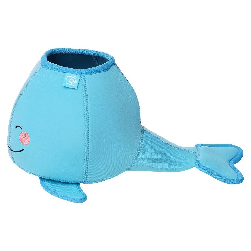 Manhattan Toy Neoprene Whale 5 Piece Floating Spill n Fill Bath Toy with Quick Dry Sponges and Squirt Toy, 5 of 10
