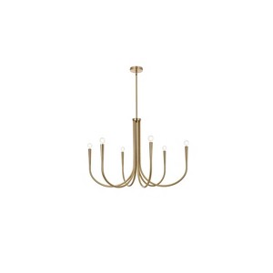 Elegant Lighting Layne 36 inch chandelier in Gold - 1 of 4