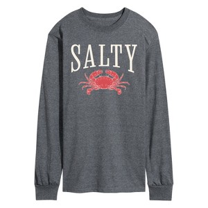 Men's - Instant Message - Salty Crab Long Sleeve Graphic T-Shirt - 1 of 4