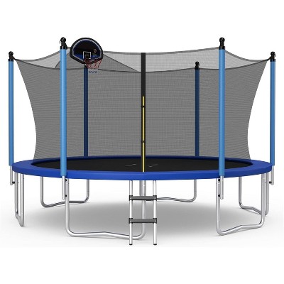 LLHZSY Happy Bounce Trampoline with Enclosure Net