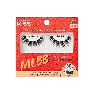 KISS Products No 03 Bolder 3D Faux Mink False Eyelashes - 1pr