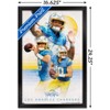 Trends International NFL Los Angeles Chargers - Justin Herbert 22 Framed Wall Poster Prints - 3 of 4