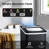 ZAFRO Ice Makers Countertop with Self-Cleaning, 26lbs/24hrs, 9 Cubes Ready in 6 Mins, Portable Ice Machine with 2 Sizes Bullet Ice/Ice Scoop, Black - 4 of 4