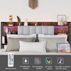NicBex Queen/King Size Bed Frame with Storage Headboard,2 Drawers and Power Outlet for Adults/Boys/Girls - 4 of 4