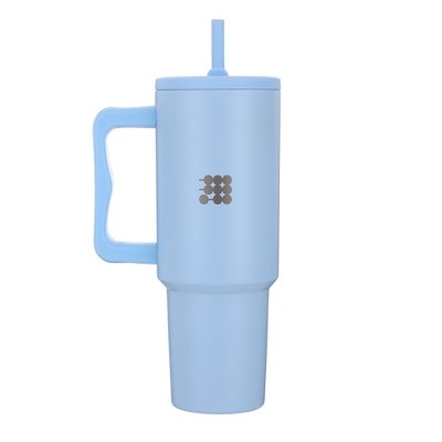 Cubitt Insulated Stainless Steel 40 oz Tumbler with Handle and Straw Lid, Cupholder friendly