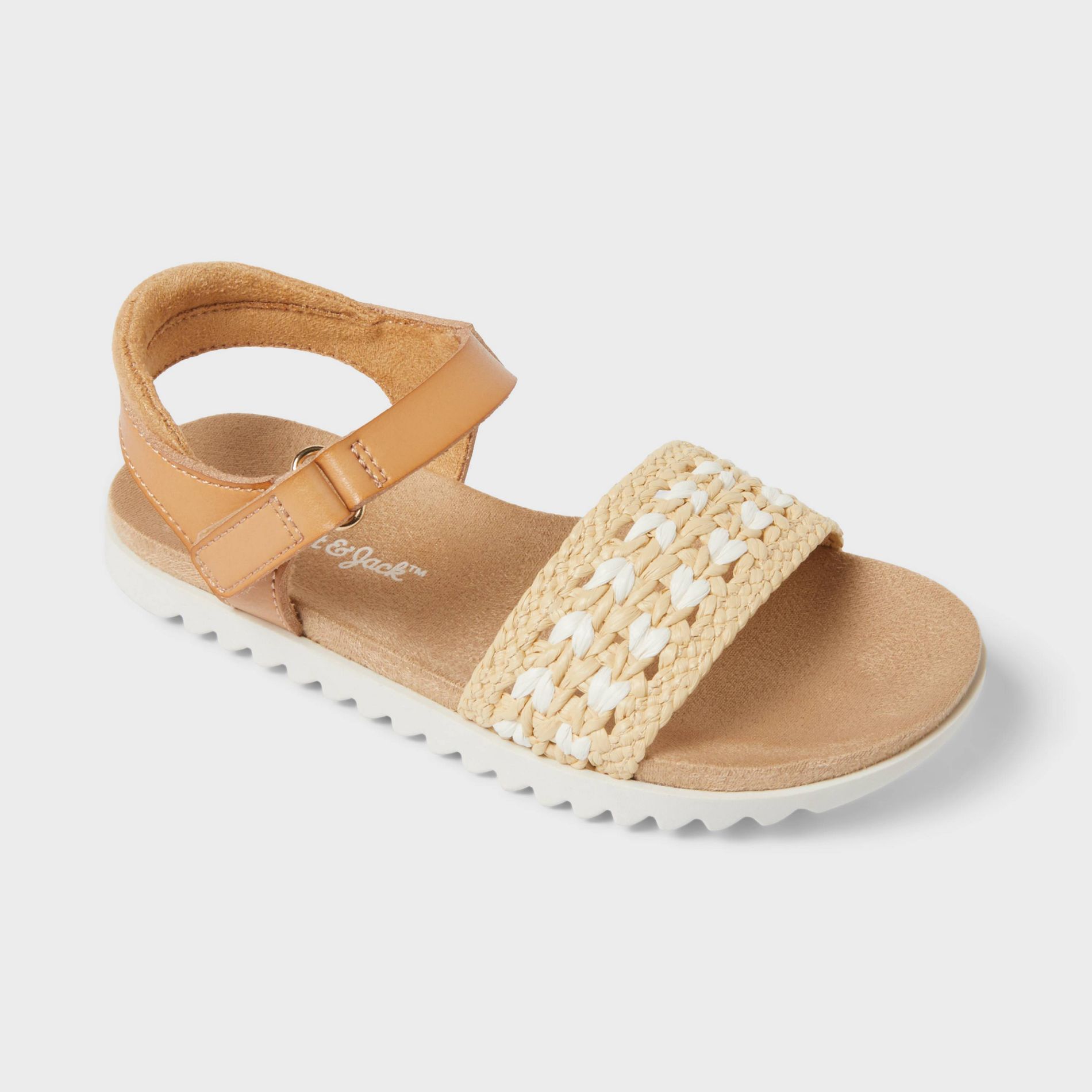 Toddler Girls' Casual Footbed Sandals - Cat & Jack™ Natural