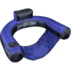 Swimline 90465 Inflatable Nylon Fabric Covered Swimming Pool U-Seat Chair Float