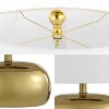JONATHAN Y Calix 20" Mid-Century Glam Ceramic/Iron (Includes LED Light Bulb) Table Lamp Gold - 4 of 4