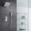 Sumerain Shower Faucet Sets Complete, Rough-in Valve Included and Full Metal Components in Chrome - image 3 of 4