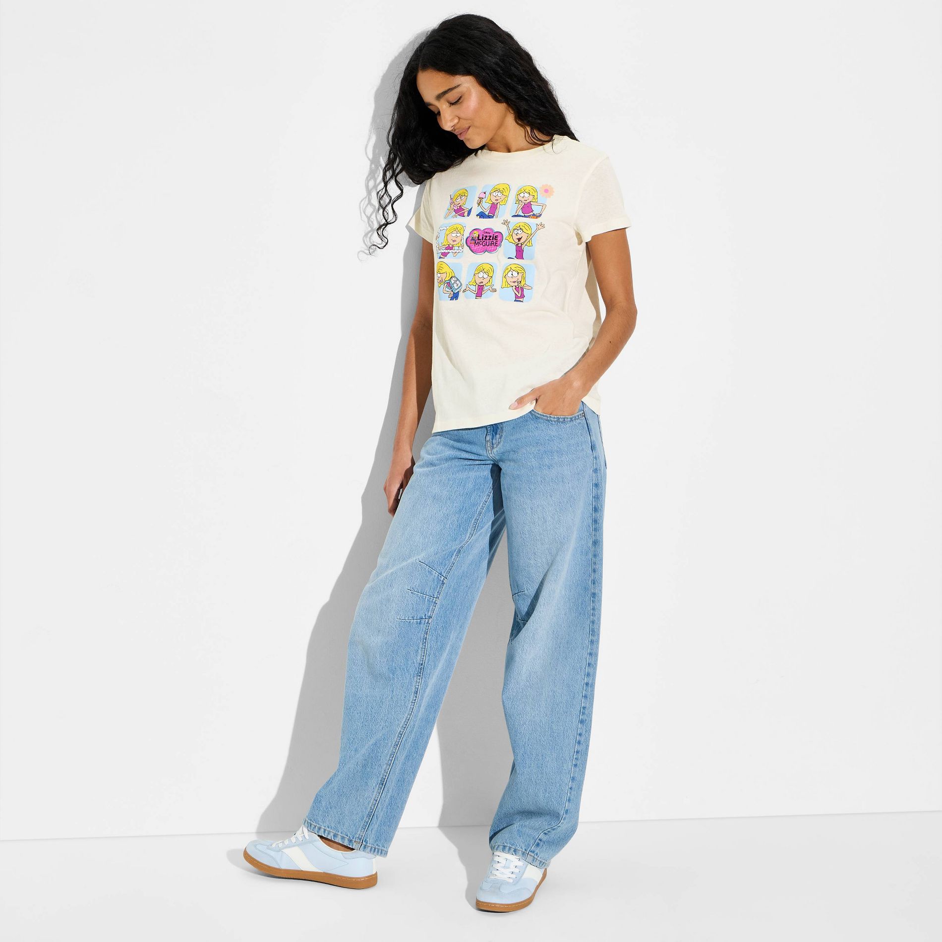 Women's Lizzie McGuire Short Sleeve Graphic T-Shirt - Cream
