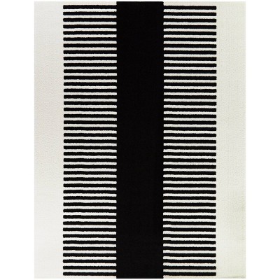 Mathilde Stripe Kids' Area Rug Black - Balta Rugs