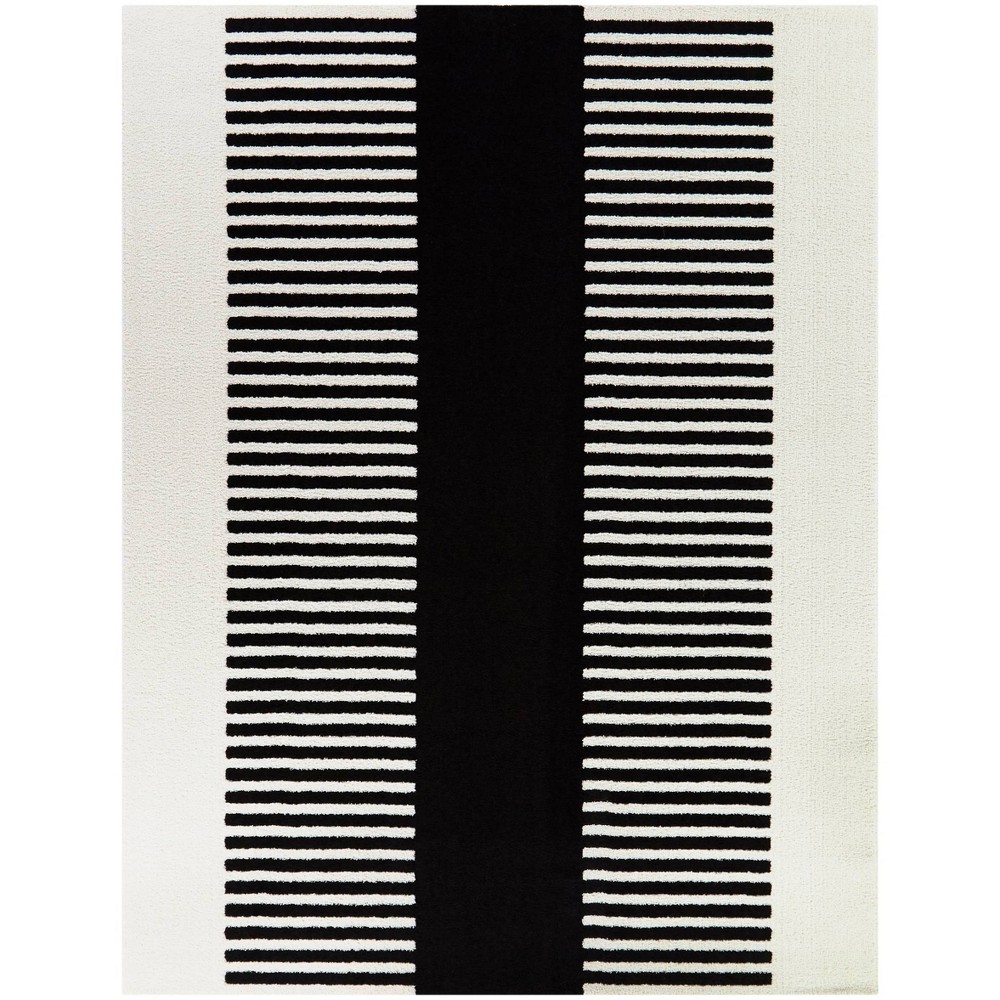 Photos - Doormat 7'10"x10' Mathilde Stripe Kids' Area Rug Black - Balta Rugs