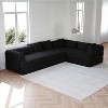 KWPZQEB 78.7'' Convertible Sleeper Sofa Bed with Cylindrical Pillow, Corduroy Folding Couch with Fixed-Shape Frame, Futon Sofa Bed for Living Room - 2 of 4