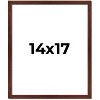 PosterPalooza | Classic Modern Brown Picture Frame - UV Acrylic, Foam Board Backing, Hanging Hardware - 2 of 4