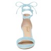 Allegra K Women's Kitten Heel Open Top Lace-Up Sandals - 2 of 4
