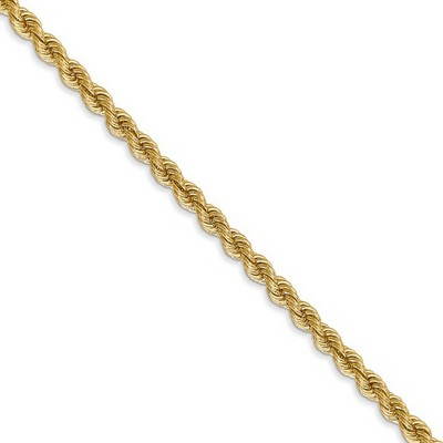 Black Bow Jewelry 2.75mm Handmade Solid Classic Rope Chain Necklace