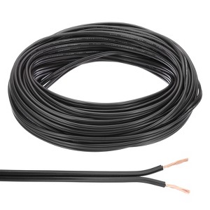 Unique Bargains Tinned Copper Insulated Heat Resistant PVC Covered 300V SPT-1 Round Wire 18AWG - 1 of 4