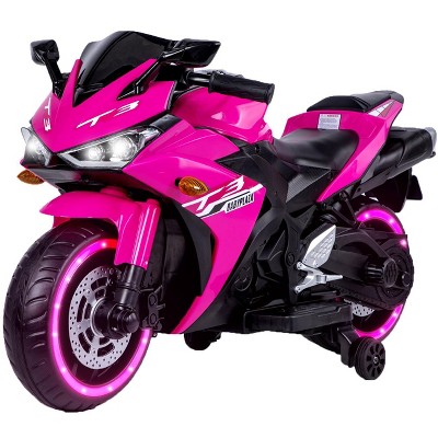 Lomsoe kids motorcycle,12V motorcycle for kids 3 4 5 6 years Boys Girls 12v7ah kids motorcycle ride on toy with Training