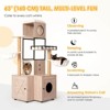 ORRD 63" Multi-Functional Cat Tree with Litter Box – Rustic Gray - 4 of 4