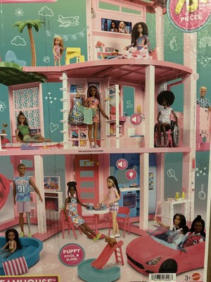Barbie Dreamhouse Pool Party Doll House With 75+ Pc, 3 Story Slide : Target