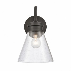 Elk Home Dovas 1 - Light Wall Light in  Textured Black - 1 of 3