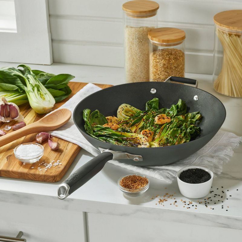 Select by Calphalon Nonstick with AquaShield Wok Pan, 4 of 9