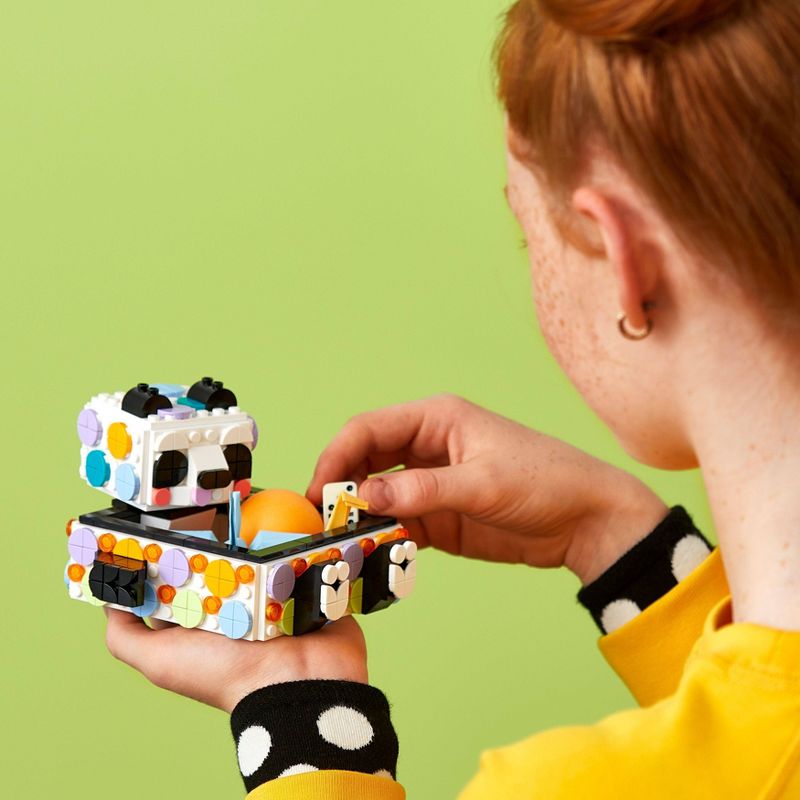 LEGO DOTS Cute Panda Tray DIY Room D&#233;cor Crafts Toy 41959, 4 of 9