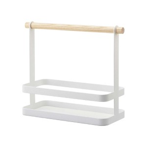 Yamazaki Home - Tabletop Storage Caddy - Steel + Wood - 1 of 1