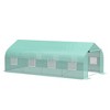NicBex 20'x10'x7' Walk-in Tunnel Greenhouse with Roll-up Windows and Zippered Door, PE Cover for Growing Flowers, Herbs, Vegetables, Saplings, Green - 2 of 4