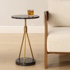 Uttermost Rosston Black Marble Accent Table - 3 of 4
