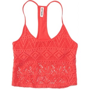 Aeropostale Womens Lace Crop Cami Tank Top - 1 of 2