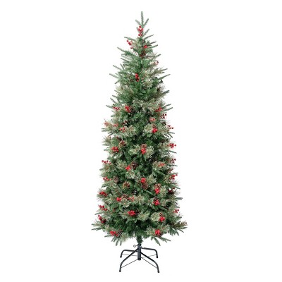 National Tree Company First Traditions 6' Unlit Slim Virginia Pine ...