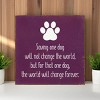 Slickblue Dog Rescue Quote Wood Sign, Routed Slot Hanging, Wall or Shelf Decor, Rustic Look, 7x7 Size, Color Options - 2 of 3