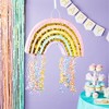 Blue Panda Pull String Rainbow Pinata for Pastel Birthday Decorations, Neutral Baby Shower Supplies, Small, 16.5x10x3 In - 2 of 4