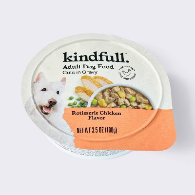 Rotisserie Chicken Flavor Cuts in Gravy Wet Dog Food - Kindfull™ 3.5oz