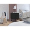 Gulches Modern Nightstand with 2 Drawers and Hairpin Legs, Durable High Quality Build, Easy Assembly Unique Home Furniture - 3 of 4