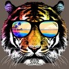 Women's Design By Humans Summer Tiger By clingcling Racerback Tank Top - 2 of 2