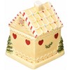 Spode Christmas Tree Gingerbread House Candy Jar - 7-Inch Christmas Cookie Jar in Fine Earthenware - Decorative Candy Storage Jar with Lid - 3 of 4