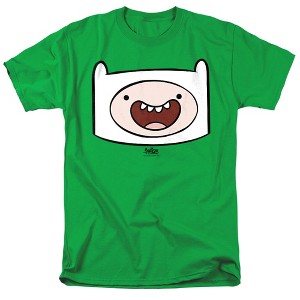 Adventure Time Finn Head Adult T-Shirt - 1 of 4