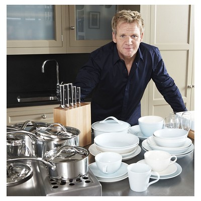 Gordon Ramsay By Royal Doulton Maze 4pc Dinnerware Set White Target