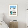 Amanti Art Turquoise Blue Doors on a Modern Home by Tom Windeknecht Wood Framed Wall Art Print - 4 of 4