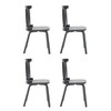 KTMBDW Dining Chair Set of 2/4, Spindle Back Wooden Chairs for Kitchen and Dining Room, Restaurant, Cafe, Hotel, Black - 2 of 4