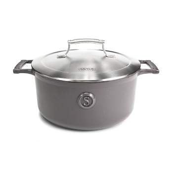 Saveur Selects Voyage Series 5qt Enameled Cast Iron Casserole with Stainless Steel Lid