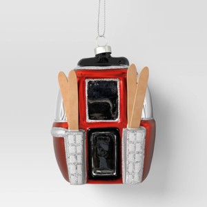 4" Christmas Glass Ski Gondola Ornament - Wondershop™ - 1 of 3